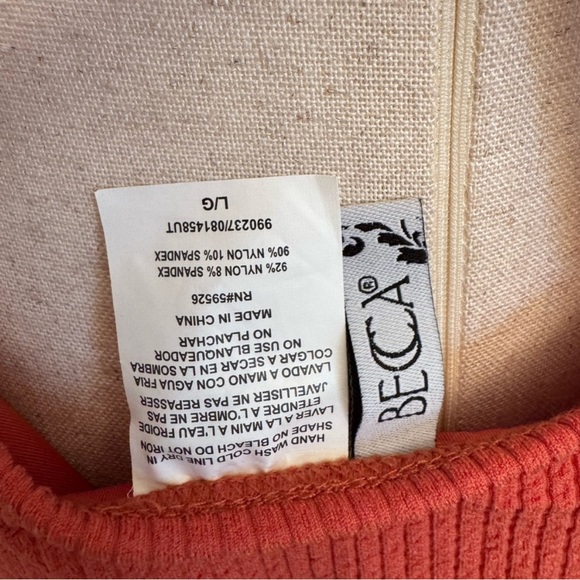 BECCA  Women Swim One Piece burnt orange size - Picture 8 of 11